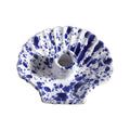 Concha Candle - White with Cobalt