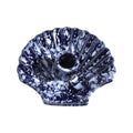 Concha Candle - Cobalt with White