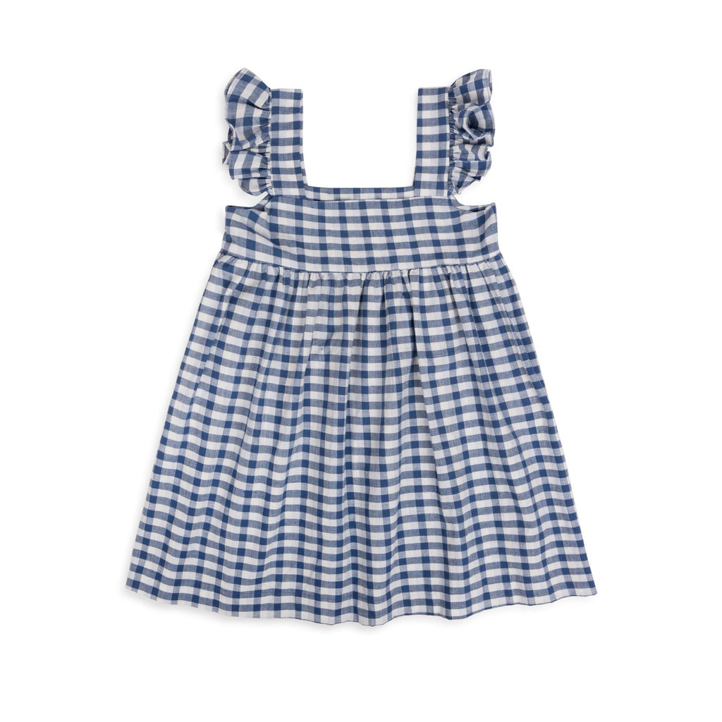 Jackie Babydoll Dress - Blue Gingham