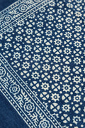 Indigo Block Print Napkin - Star