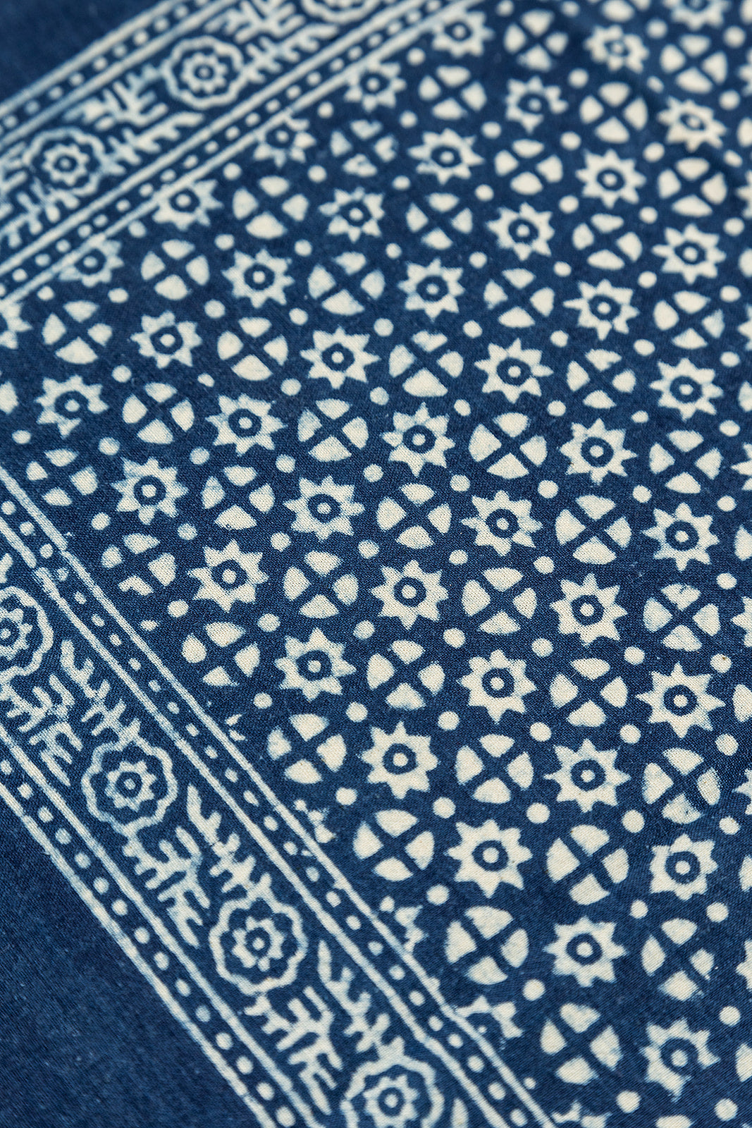 Indigo Block Print Napkin - Star