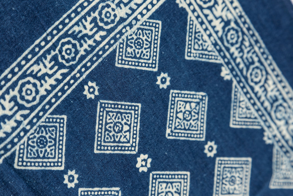 Indigo Block Print Napkin - Ajrak