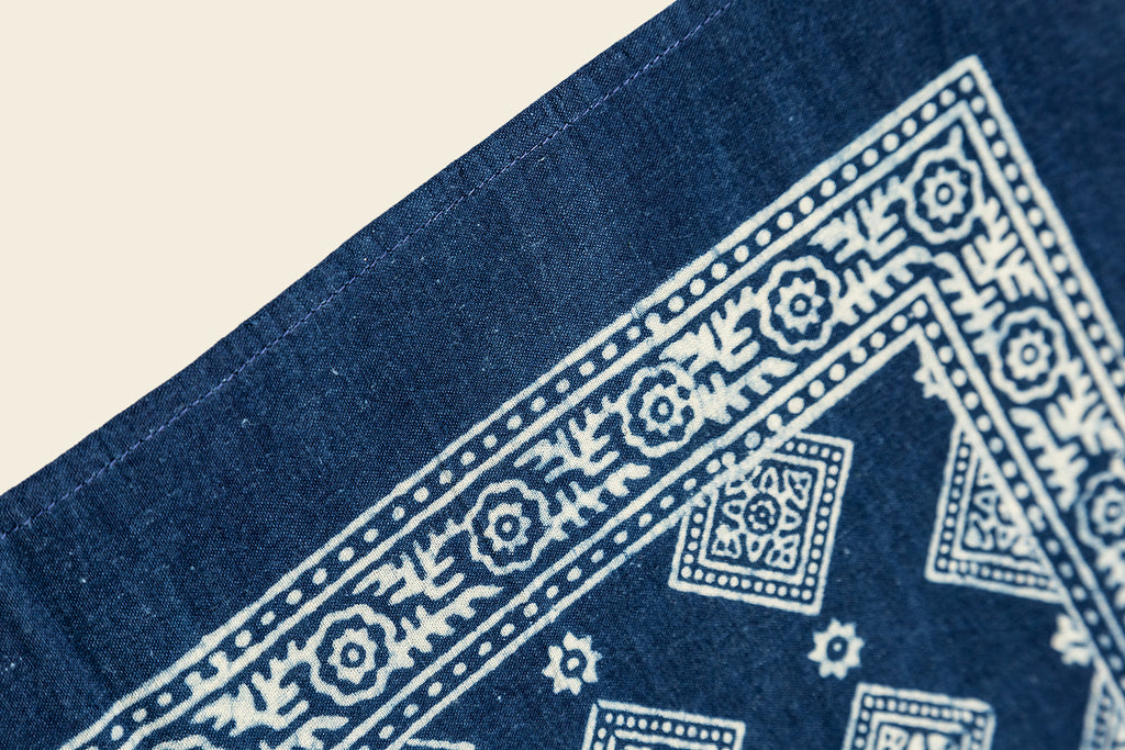 Indigo Block Print Napkin - Ajrak