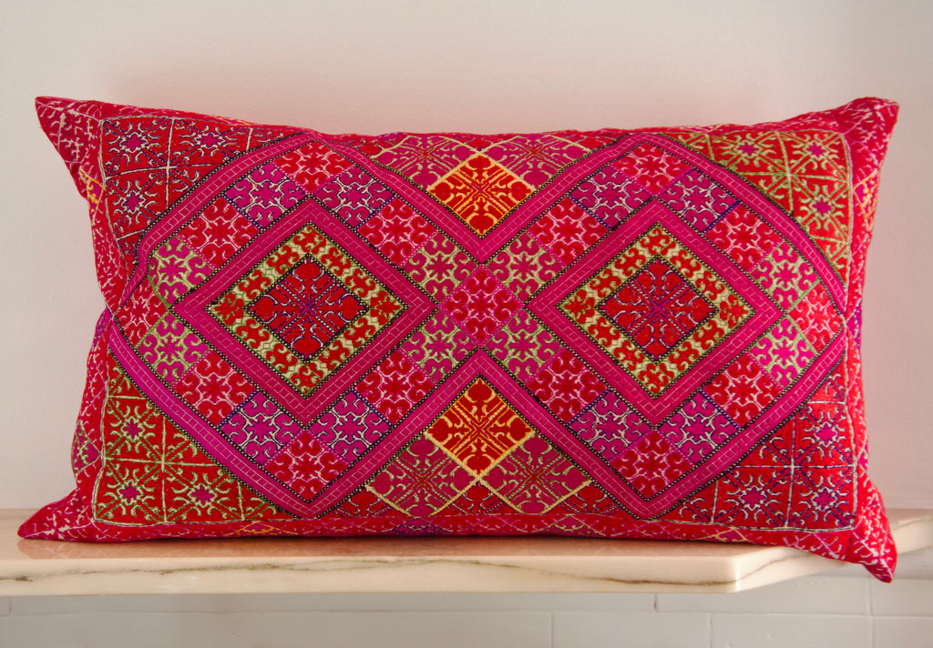 Swat Valley Cushion Fuschia No. 02