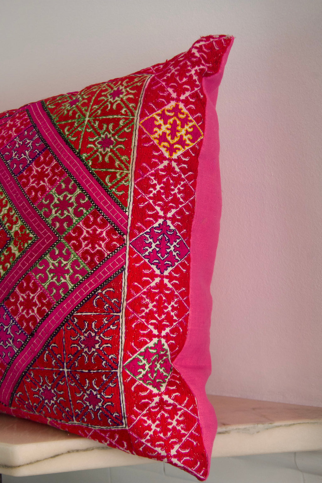 Swat Valley Cushion Fuschia No. 02
