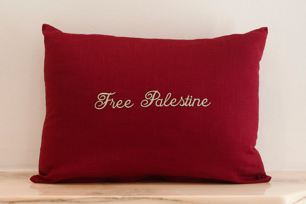 Free Palestine cushion