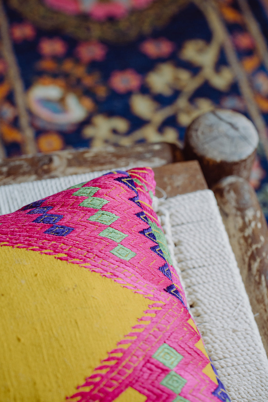 Swat Valley Cushion Peacock No. 03