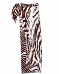 Burgundy Wave Samos Sarong