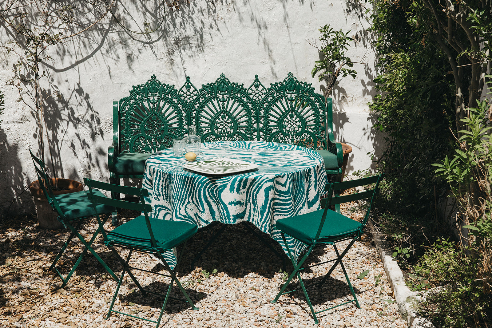 Green Wave Tablecloth