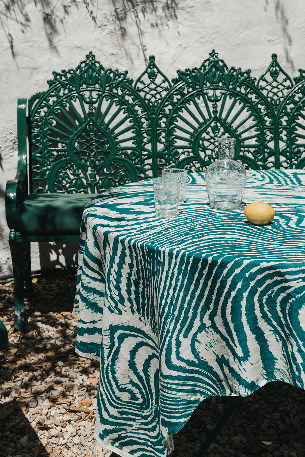 Green Wave Tablecloth