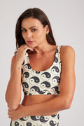 Yin and Out Top - White