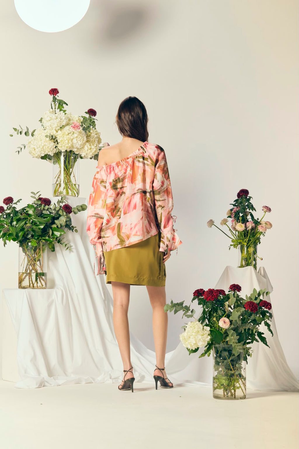 Nevis Silk Blouse - Fleur Pink