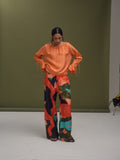 Hayling Silk Trouser - Hume Coral