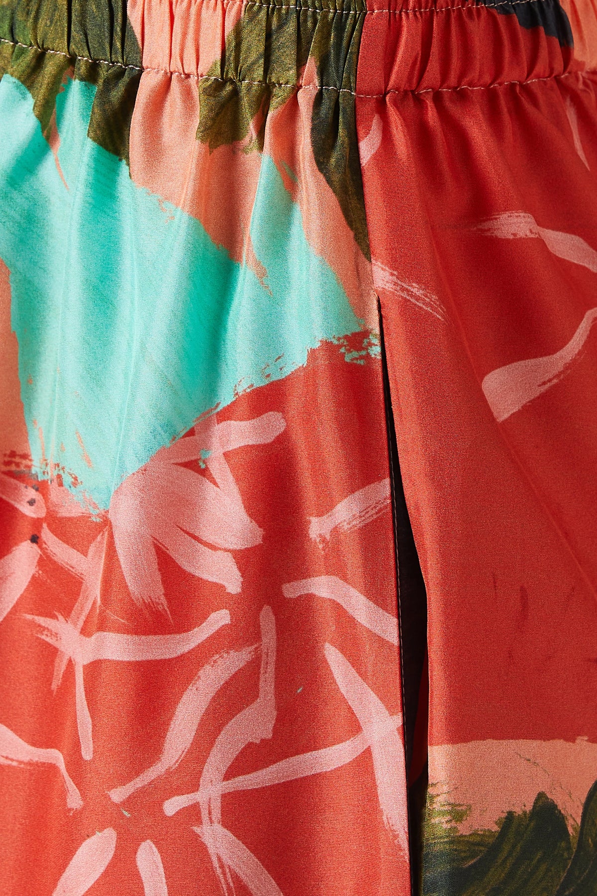 Hayling Silk Trouser - Hume Coral